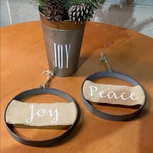 Joy and Peace Holiday Decor Set